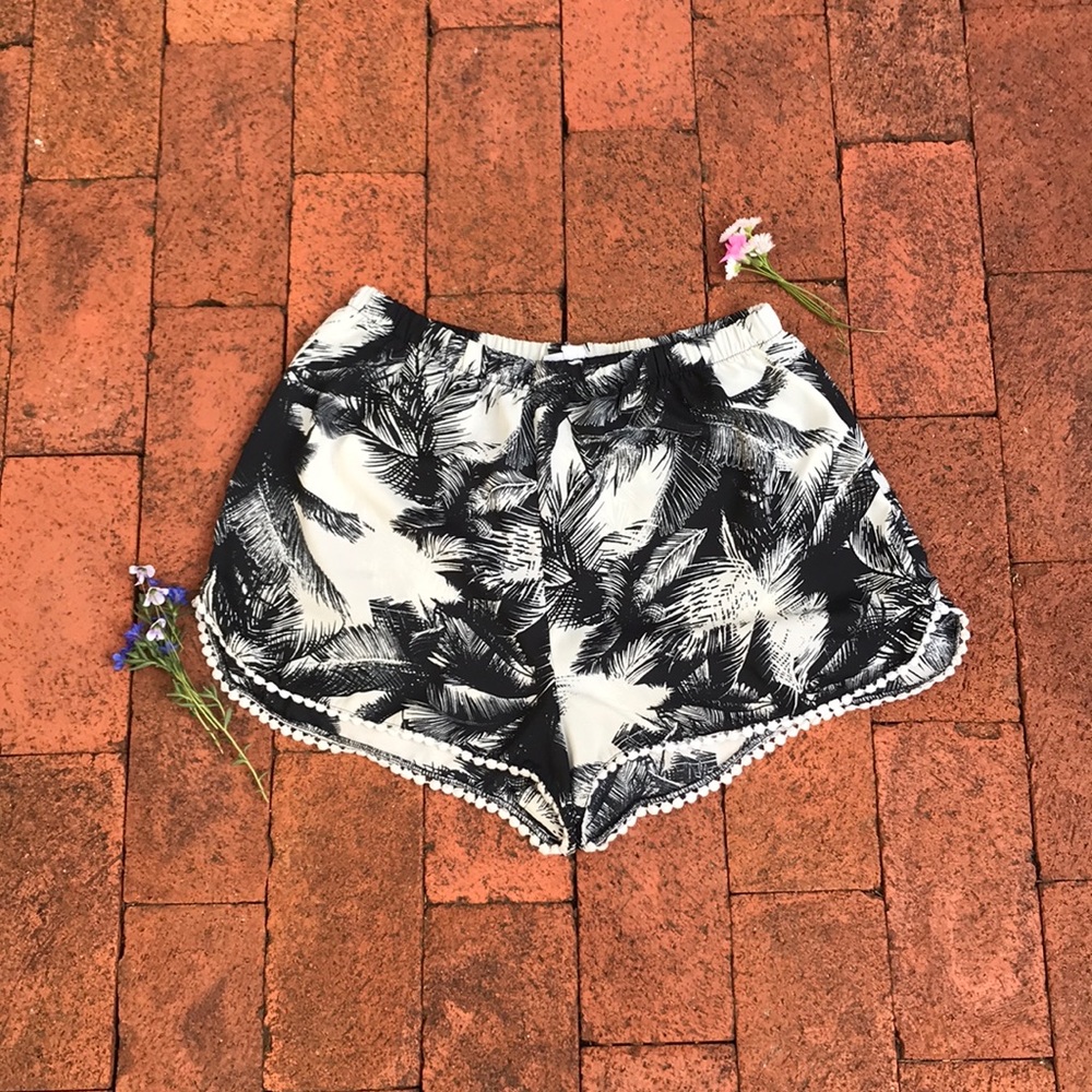 Comfortable flowy tropical shorts